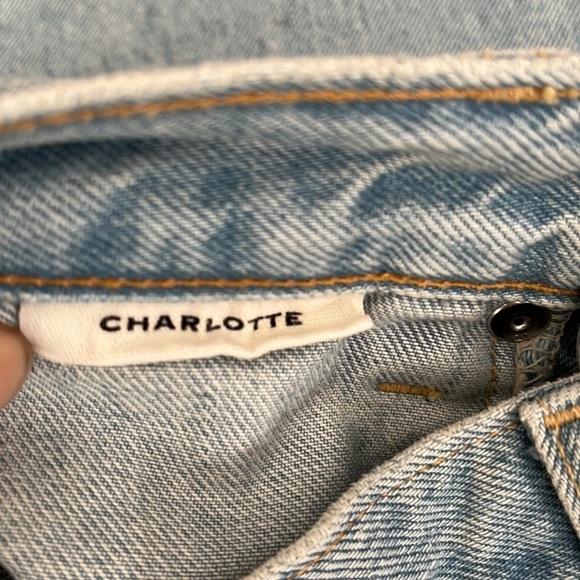 Slvrlake Charlotte Clear Skies High Rise Bootcut Flare Light Wash Jeans size 25 - Picture 11 of 13